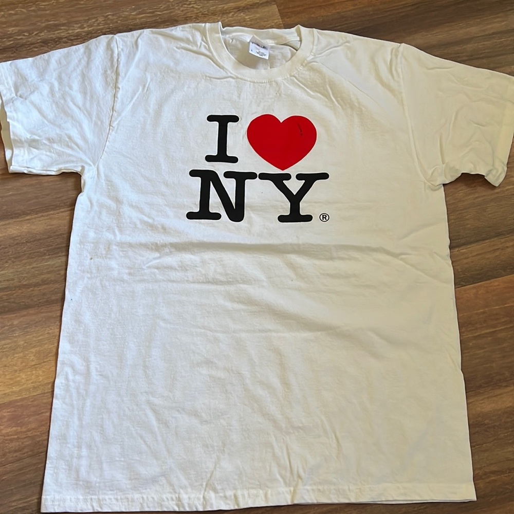 I Love NY White Shirt (Adult L)